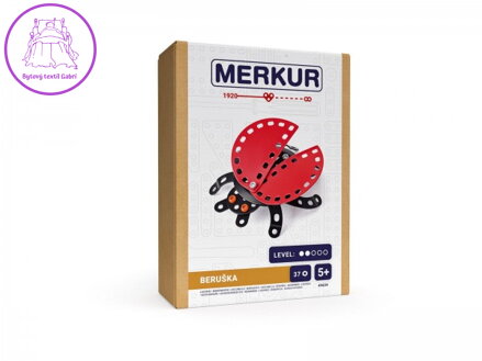 Stavebnice MERKUR Beruška 37ks v krabici 13x18x5cm
