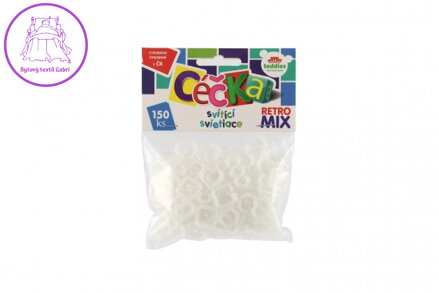Céčka svítící 150 ks retro mix plast v sáčku