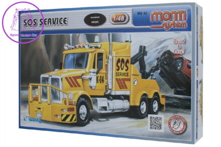 Stavebnice Monti System MS 42 SOS Service Western star 1:48 v krabici 22x15x6cm