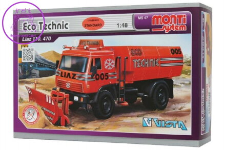 Stavebnice Monti System MS 47 Eco Technic Liaz 1:48 v krabici 22x15x6cm