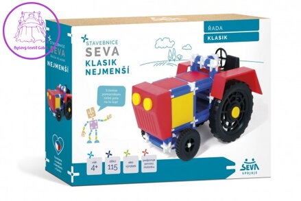 Stavebnice SEVA KLASIK Nejmenší plast 115ks v krabici 31,5x16,5x7,5cm