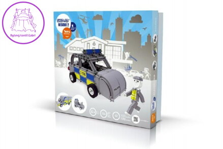 Stavebnice SEVA RESCUE 2 (policie) plast 534ks v krabici 35x33x8cm