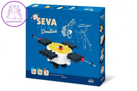 Stavebnice SEVA VESMÍR Družice plast 425ks v krabici 35x33x5cm