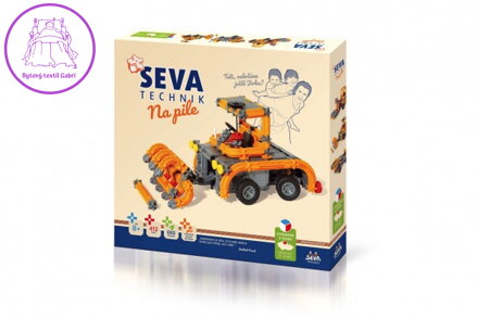 Stavebnice SEVA TECHNIK Na pile plast 412 dílků v krabici 36x34x5cm