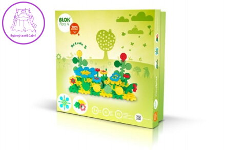 Stavebnice BLOK Flora 4 plast 85ks v krabici 35x33,5x5,5cm 12m+