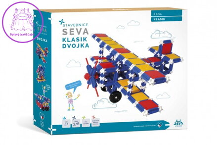 Stavebnice SEVA KLASIK Dvojka plast 366ks v krabici 36x33,5x5cm