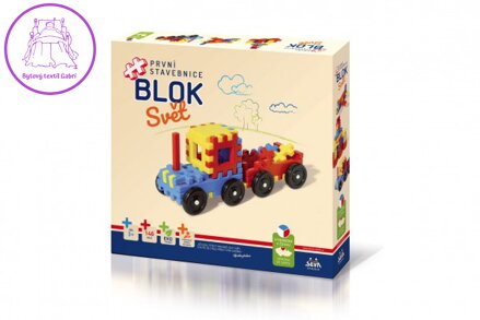 Stavebnice BLOK Svět plast 146ks v krabici 36x34x7cm
