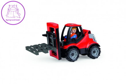 Auto Truckies vysokozdvižný vozík s paletou plast 22cm s figurkou v krabici 24m+