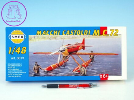 Model Macchi Castoldi M.C.72 1:48 17,5x19cm v krabici 31x13,5x3,5cm