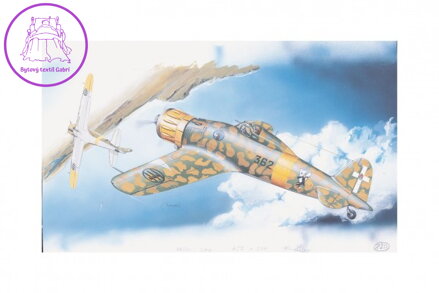 Model Macchi M.C. 200 Saetta 16,1x21,2cm v krabici 31x13,5x3,5cm