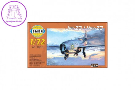 Model Jak-23 plast 12,1x11,2cm v krabici 25x14,5x4,5cm