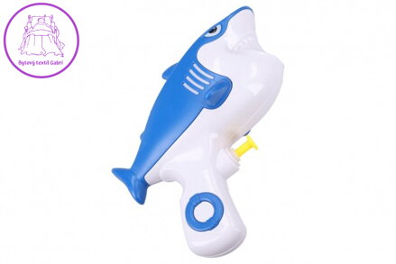 Vodní pistole žralok stříkající plast 13,5cm 12ks v boxu