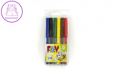 Fixy 6ks v plastové krabičce 7x16cm