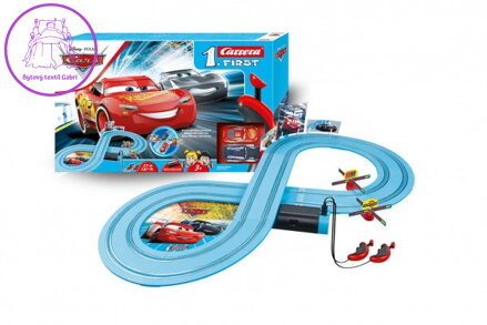 Autodráha Carrera First Paw Patrol/Tlapková Patrola 2,4m plast +2 auta na bat. v krabici 50x30x7cm