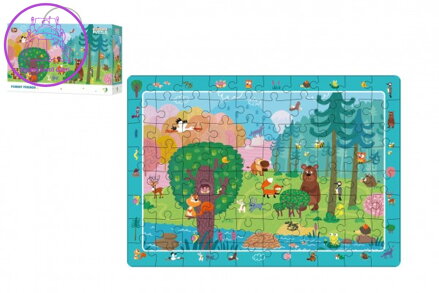 Puzzle Přátelé z lesa 45x31cm 80 dílků v krabici 25x16x6,5cm