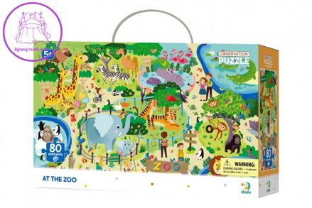 Puzzle V Zoo 45x31cm 80 dílků v krabici 25x16x6,5cm