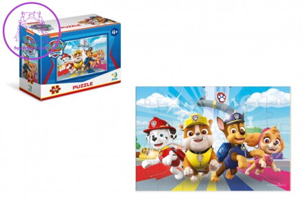 Minipuzzle Tlapková patrola/ Paw Patrol 35 dílků v krabičce 9x6,5x3cm