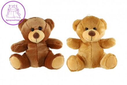 Medvěd sedící plyš 20cm 2 barvy 0m+