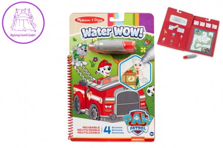 Kouzelné malování vodou Tlapková patrola/Paw Patrol omalovánky/blok 19x28cm + štětec, 4 listy