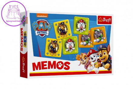 Pexeso papírové Paw Patrol/Tlapková patrola společenská hra 30 kusů v krabici 21x14x4cm