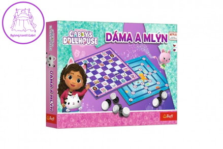Dáma a Mlýn Gabby's Dollhouse společenská hra v krabici 29x19x4 cm