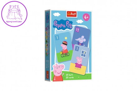 Černý Petr Prasátko Peppa/Peppa Pig společenská hra - karty v krabičce 6x9cm 20ks v boxu