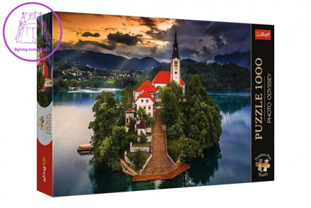 Puzzle Premium Plus - Photo Odyssey:Jezero Bled, Slovinsko 1000dílků 68,3x48cm v krabici 40x27cm