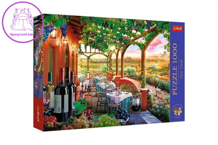 Puzzle Premium Plus - Čajový čas: Italská vinice 1000 dílků 68,3x48cm v krabici 40x27x6cm