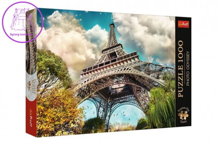 Puzzle Premium Plus - Photo Odyssey:Eiffelova věž v Paříži, Francie 1000dílků 68,3x48cm v krab 40x27