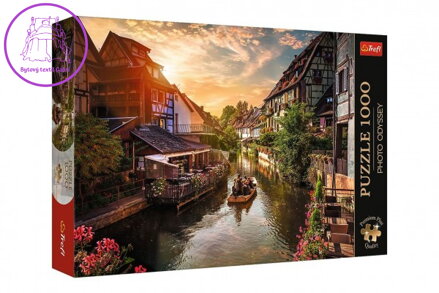 Puzzle Premium Plus - Photo Odyssey:Malé Benátky v Colmar, Francie 1000dílků 68,3x48cm v krab 40x27