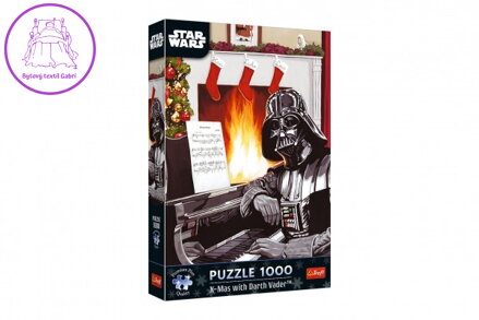 Puzzle Premium Plus: Star Wars - Vánoce s Darth Vader 1000 dílků 48x68,3cm v krabici 27x40x6cm