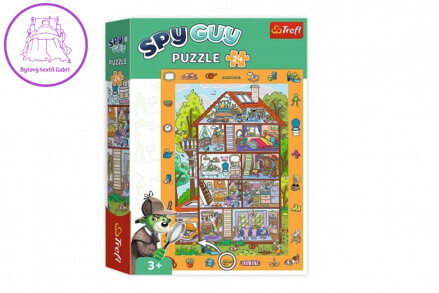 Puzzle Spy Guy - V domě 13,4x18,9cm 24 dílků v krabici 23x33x6cm