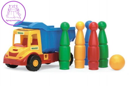 Auto multitruck s kuželkami plast 37cm 2 barvy v síťce 12m+ Wader