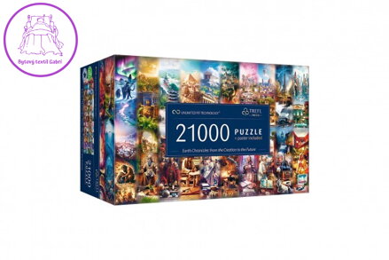 Puzzle Earth Chronicles: od stvoření po budoucnost 21000 dílků v krabici 50x23x31cm