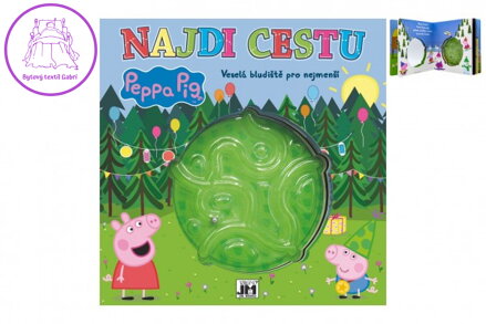 Najdi cestu Prasátko Peppa/Peppa Pig Veselá bludiště pro nejmenší 22x22cm