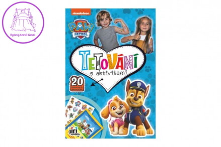 Sešit Tetování s aktivitami Tlapková patrola/Paw patrol 18x26cm
