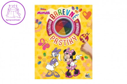 Sešit Barevné prstíky Minnie s prstovými barvami 23x30cm