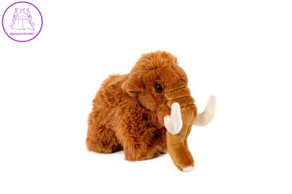 Mamut plyš 10x17cm hnědý 0m+ Mamut plyš 10x17cm hnědý 0m+