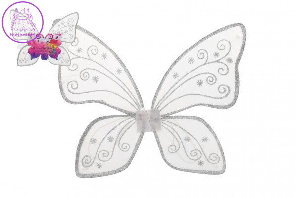 Křídla motýlí nylon 49x43cm v sáčku karneval Křídla motýlí nylon 49x43cm v sáčku karneval
