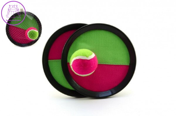 Lambáda/Catch ball hra s míčkem na suchý zip 19cm v síťce Lambáda/Catch ball hra s míčkem na suchý zip 19cm v síťce
