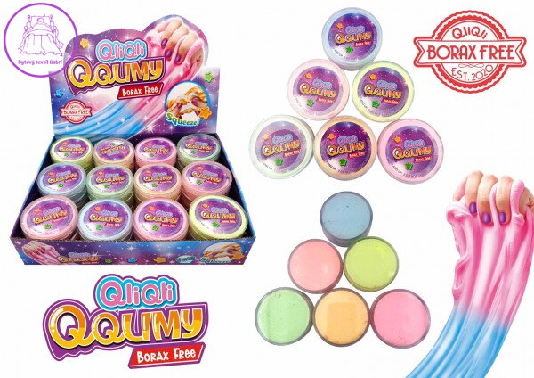 Sliz - hmota 50g neonová 7x2,5cm 6 barev 24ks v boxu Sliz - hmota 50g neonová 7x2,5cm 6 barev 24ks v boxu