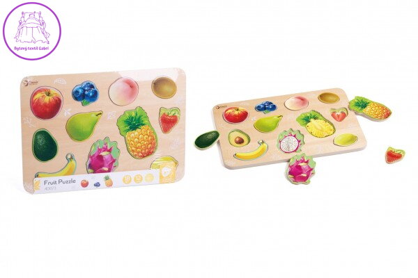Puzzle/Vkládačka deskové ovoce dřevo ve fólii 30x21cm 18m+ Puzzle/Vkládačka deskové ovoce dřevo ve fólii 30x21cm 18m+