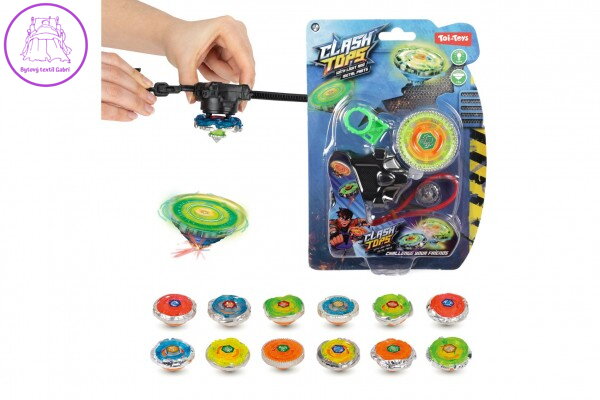 Gyroskop mechanický kov/plast 5cm na baterie se světlem mix barev na kartě Gyroskop mechanický kov/plast 5cm na baterie se světlem mix barev na kartě