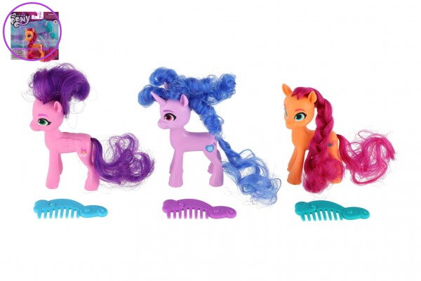 Kůň/Jednorožec My Little Pony figurka česací plast s hřebenem 3 barvy na kartě 12,5x13cm Kůň/Jednorožec My Little Pony figurka česací plast s hřebenem 3 barvy na kartě 12,5x13cm