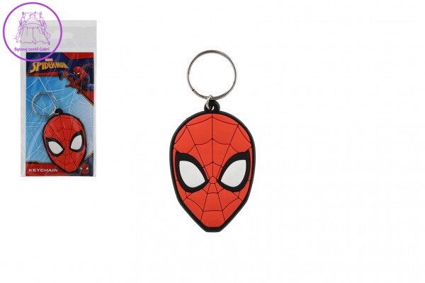 Přívěsek na klíče/Klíčenka Spiderman hlava gumový 7cm v sáčku Přívěsek na klíče/Klíčenka Spiderman hlava gumový 7cm v sáčku