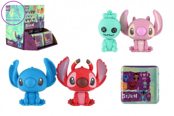 Lilo and Stitch 3D figurky puzzle 2ks guma mix druhů v plastové krabičce 12ks v boxu Lilo and Stitch 3D figurky puzzle 2ks guma mix druhů v plastové krabičce 12ks v boxu