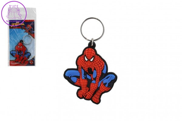 Přívěsek na klíče/Klíčenka Spiderman sedící gumový 6cm v sáčku Přívěsek na klíče/Klíčenka Spiderman sedící gumový 6cm v sáčku