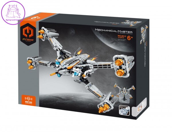 Stavebnice iM.MASTER vesmírná loď s mechanickým pohonem plast 1018 dílků v krabici 35x27x7cm Stavebnice iM.MASTER vesmírná loď s mechanickým pohonem plast 1018 dílků v krabici 35x27x7cm