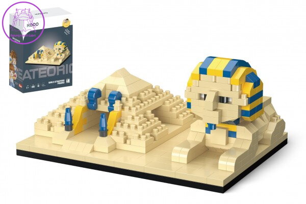 Stavebnice mini KOCO Pyramida a sfinga plast 410 ks v krabičce 13x16,5x7cm Stavebnice mini KOCO Pyramida a sfinga plast 410 ks v krabičce 13x16,5x7cm