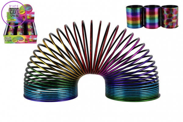 Spirála/pružina barevná plast průměr 8,5cm 6ks v boxu Spirála/pružina barevná plast průměr 8,5cm 6ks v boxu